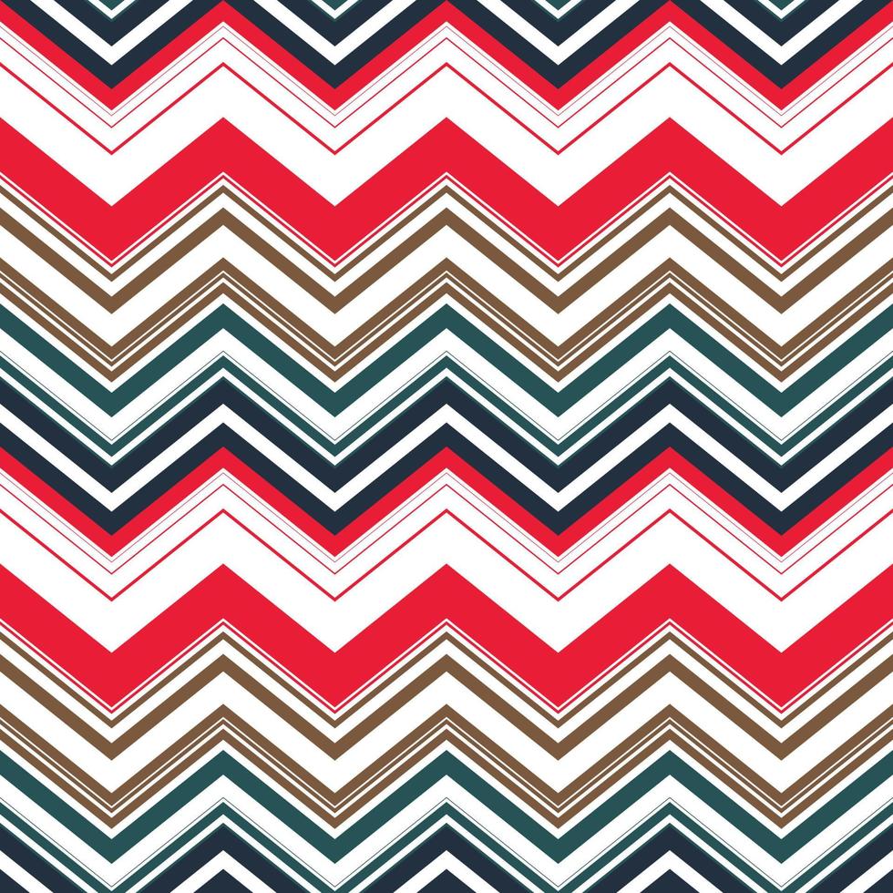 Vintage popular zigzag chevron pattern digital art print summer party backdrop design vector