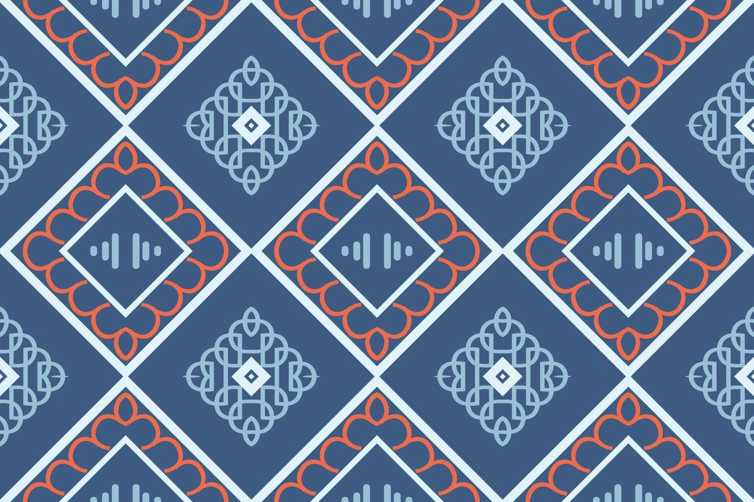 Ethnic pattern Philippine textile. traditional patterned old saree dress design It is a pattern created by combining geometric shapes. Design for print. Using in the fashion industry. vector
