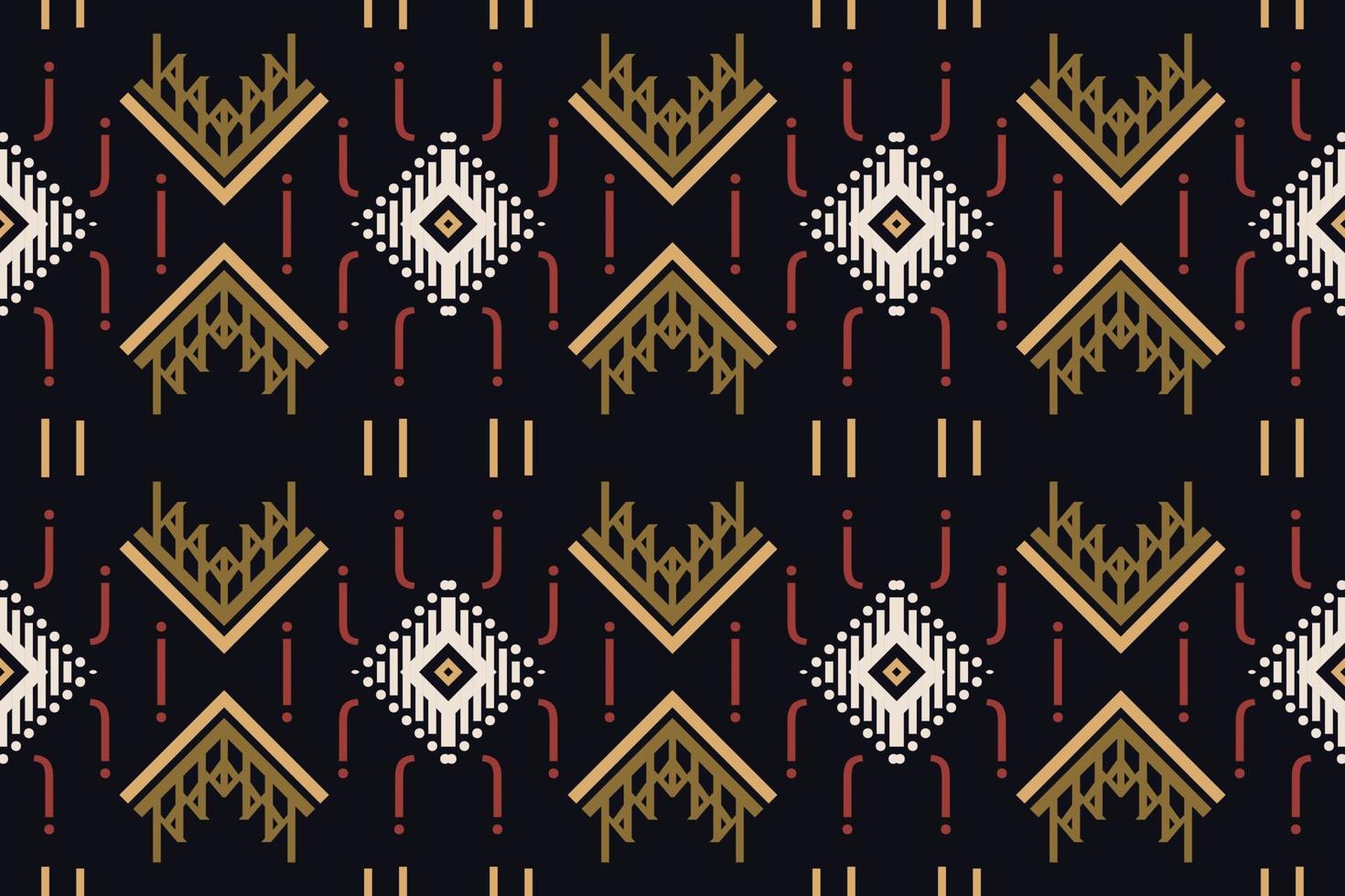 Ikat Seamless Pattern  ikat triangle batik textile seamless pattern digital vector design for Print saree Kurti Borneo Fabric border brush symbols swatches designer