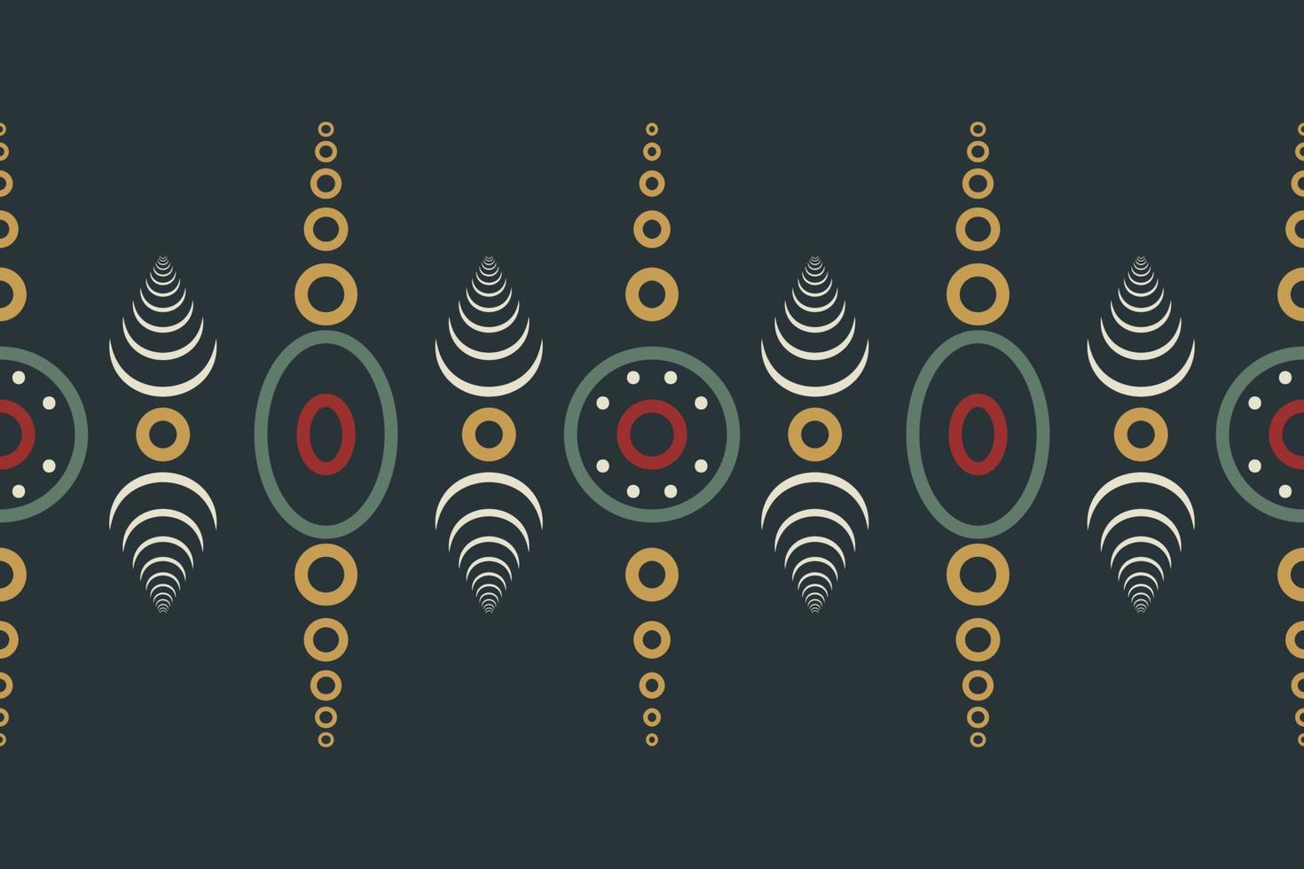 Ethnic border Ikat Seamless Pattern Textile ikat frame seamless pattern digital vector design for Print saree Kurti Borneo Fabric border brush symbols swatches cotton
