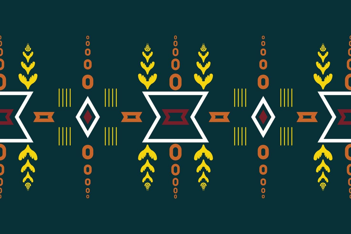Ethnic border Ikat Seamless Pattern Textile African ikat seamless pattern digital vector design for Print saree Kurti Borneo Fabric border brush symbols swatches stylish