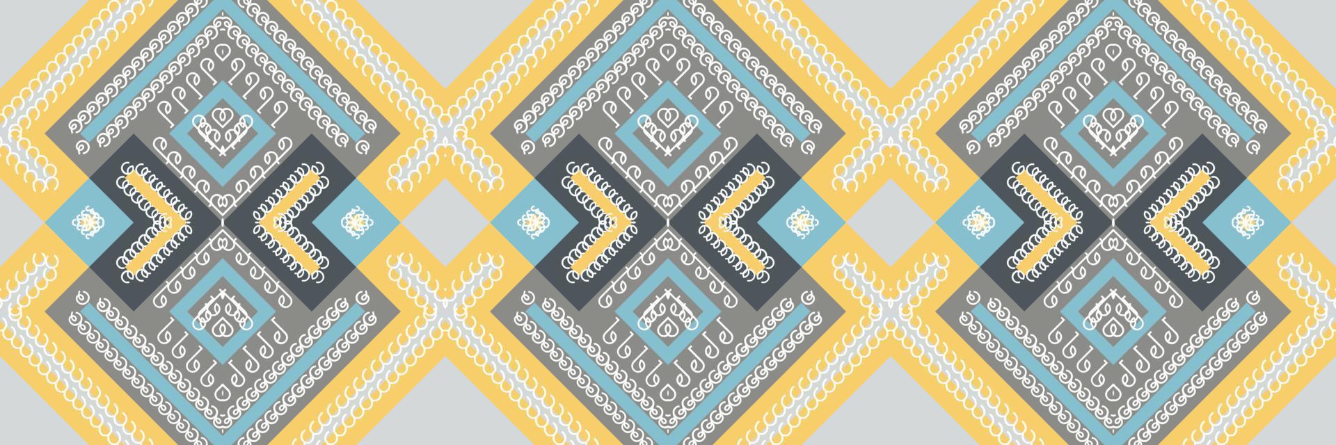 Pattern simple ethnic design in the Philippines. traditional patterned carpets It is a pattern created by combining geometric shapes. Design for print. Using in the fashion industry. vector