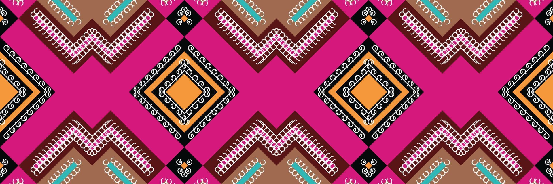 étnico azteca ikat patrón sin costuras textil ikat diamante patrón sin costuras diseño de vector digital para imprimir saree kurti borneo tela azteca cepillo símbolos muestras elegante