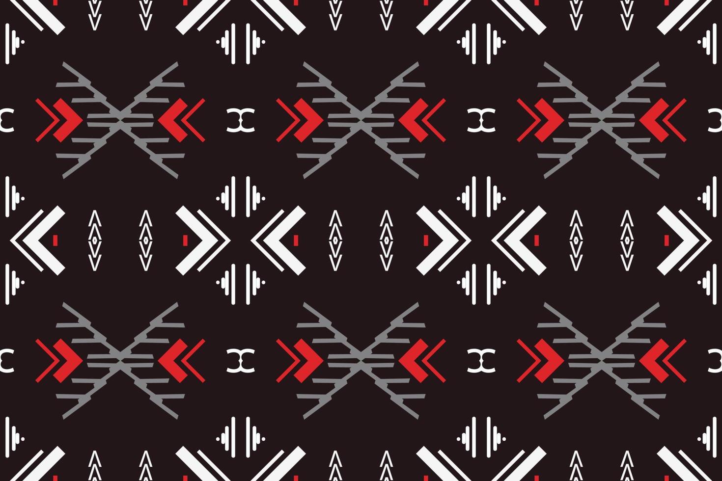 Ethnic pattern vector. Traditional ethnic pattern design It is a pattern created by combining geometric shapes. Design for print. Using in the fashion industry. vector