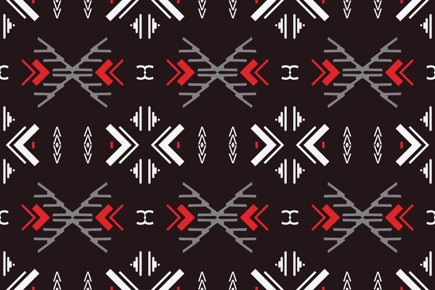 Ethnic pattern vector. Traditional ethnic pattern design It is a pattern created by combining geometric shapes. Design for print. Using in the fashion industry. vector