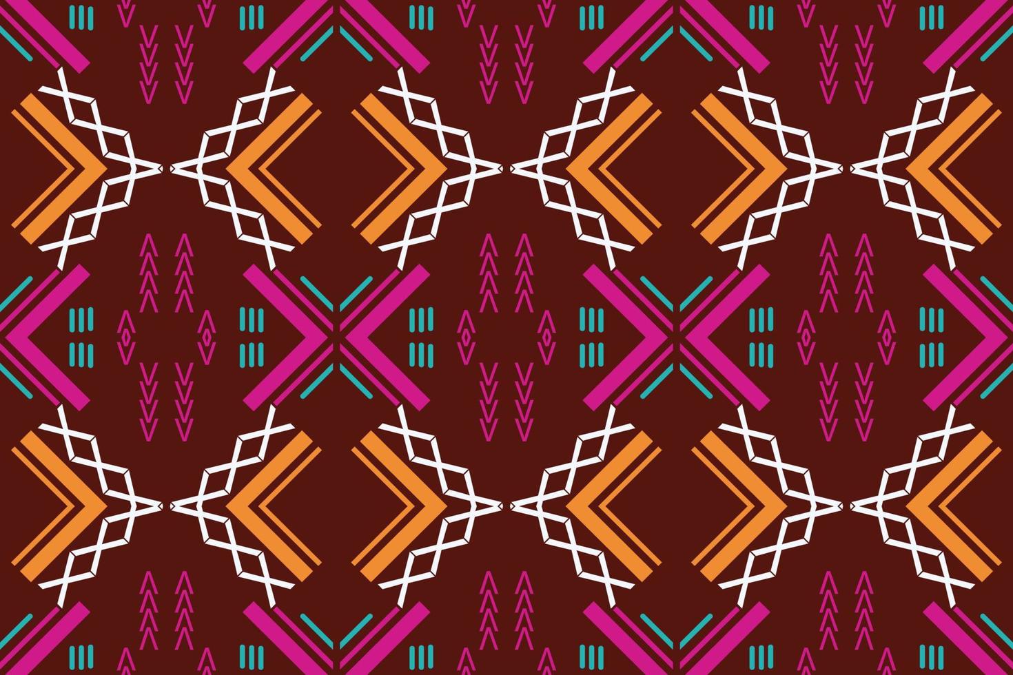 Ethnic pattern vector. traditional patterned wallpaper It is a pattern created by combining geometric shapes. Design for print. Using in the fashion industry. vector