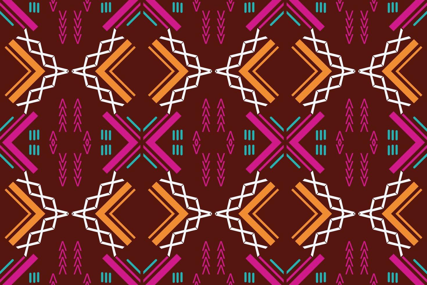 Ethnic pattern vector. traditional patterned wallpaper It is a pattern created by combining geometric shapes. Design for print. Using in the fashion industry. vector