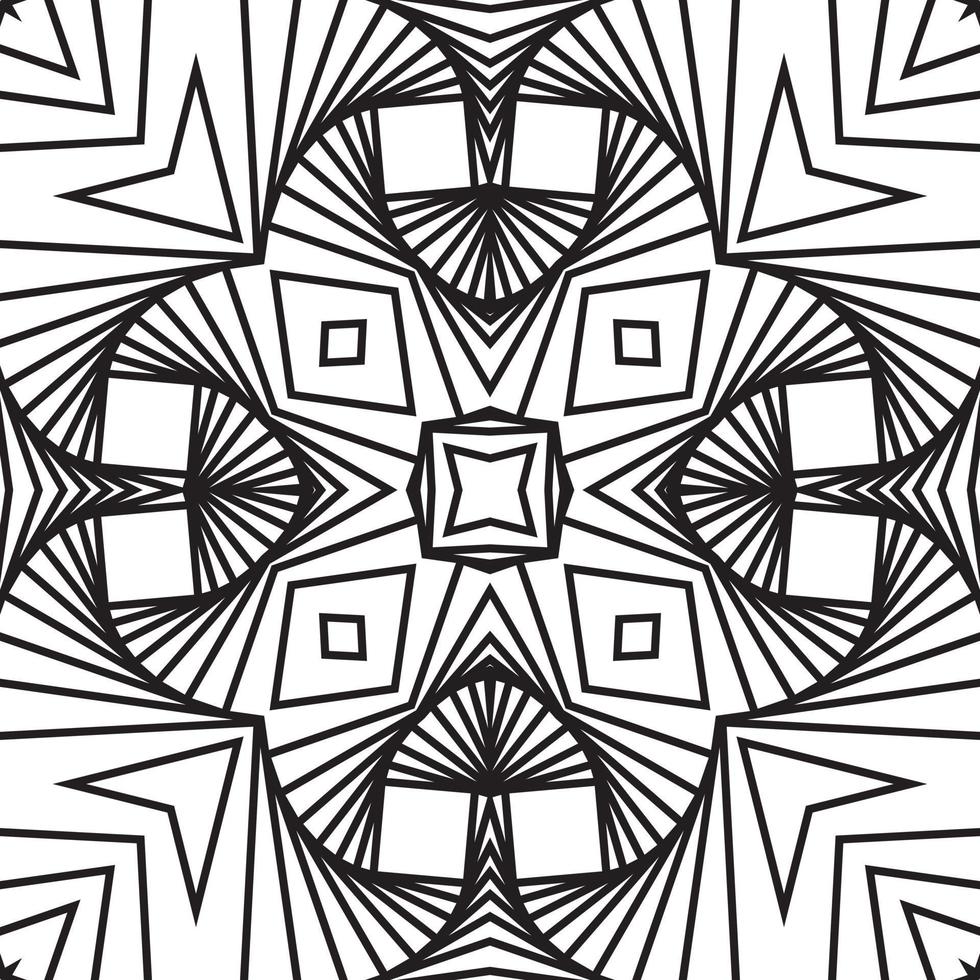 Seamless 3D Stripe Pattern Vector Twisted Curved Stripe Modern Trendy Illustration of black white background. pattern,