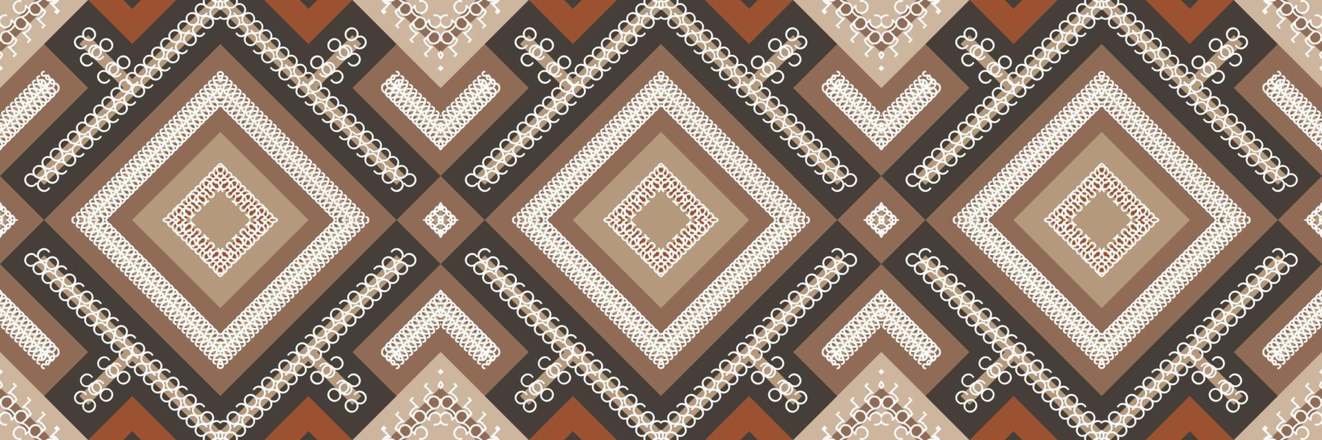 Ethnic Aztec Ikat Seamless Pattern Textile ikat design seamless pattern digital vector design for Print saree Kurti Borneo Fabric Aztec brush symbols swatches party wear