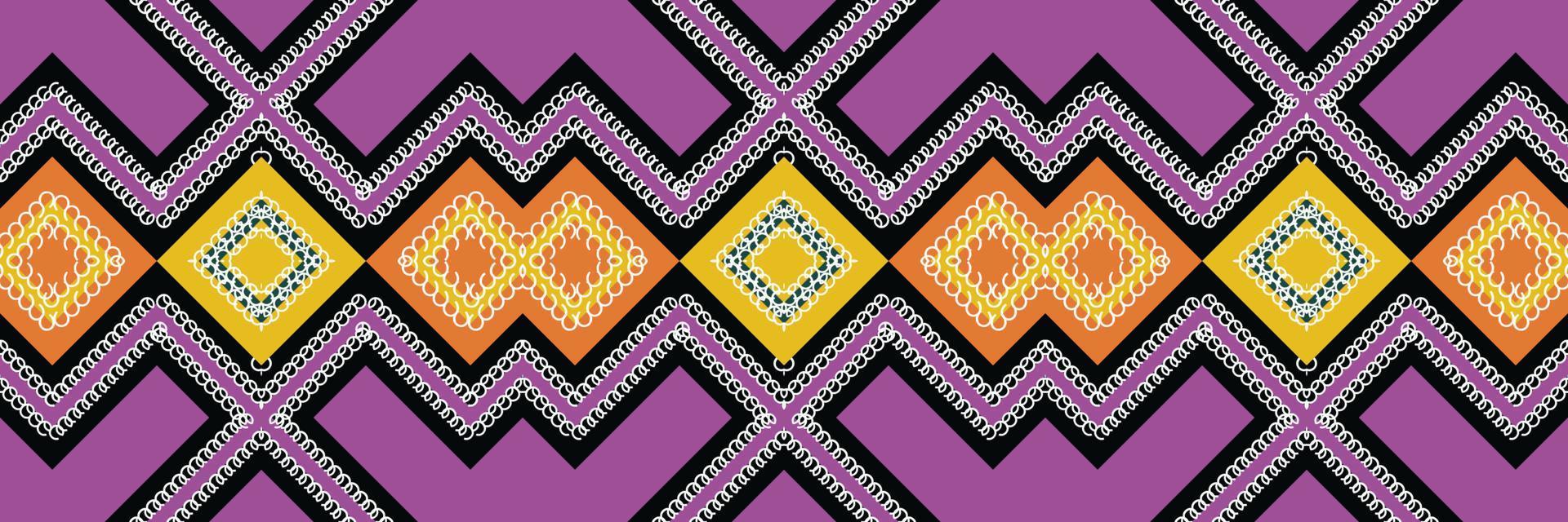 Ethnic pattern design of the Philippines. traditional patterned old saree dress design It is a pattern created by combining geometric shapes. Design for print. Using in the fashion industry. vector