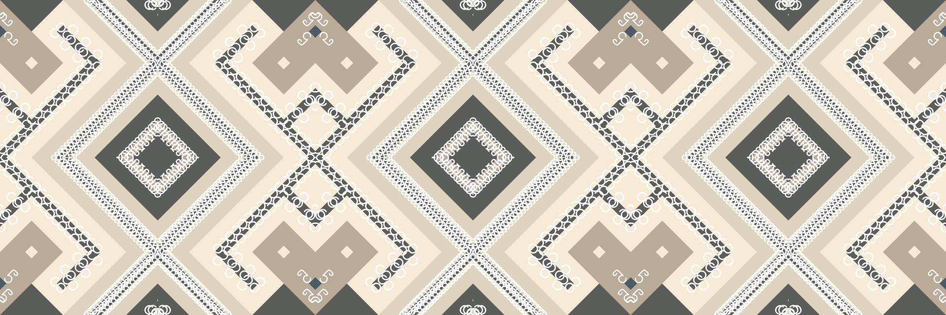 Ethnic Aztec Ikat Seamless Pattern Textile ikat design seamless pattern digital vector design for Print saree Kurti Borneo Fabric Aztec brush symbols swatches cotton