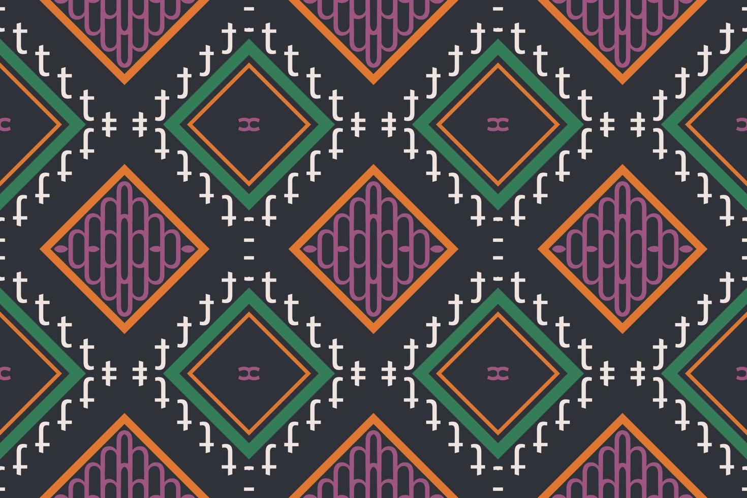 Ethnic Aztec Ikat Seamless Pattern Textile ikat background seamless pattern digital vector design for Print saree Kurti Borneo Fabric Aztec brush symbols swatches designer