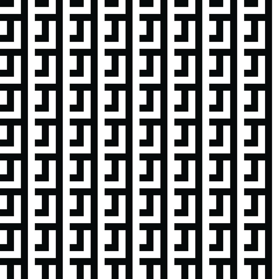 Modern geometric background. Abstract Monochrome Vector seamless pattern. Modern stylish abstract texture. Repeating geometric tiles from striped elements