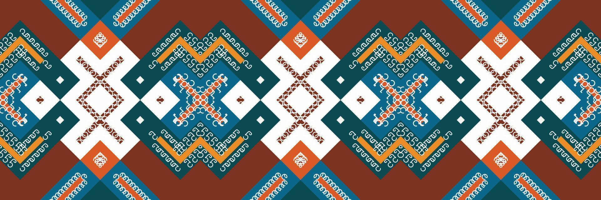 Pattern simple ethnic design in the Philippines. traditional patterned vector It is a pattern created by combining geometric shapes. Design for print. Using in the fashion industry.