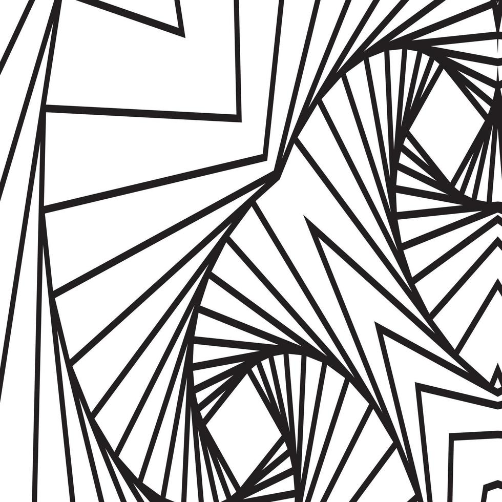 Monochrome 3D waves relief surface. Abstract dynamical crumpled texture. 3D pattern. The illusion of movement pattern. vector