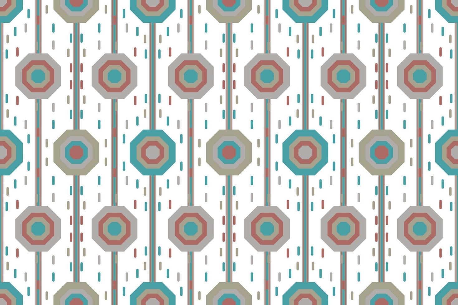 Style Modern geometrical shapes vector seamless pattern It consists of a polyhedron such as a