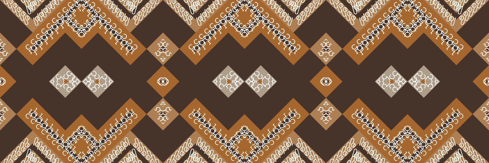 étnico azteca ikat patrón sin costuras motivo textil ikat patrón sin costuras diseño de vector digital para imprimir saree kurti borneo tela azteca cepillo símbolos muestras diseñador