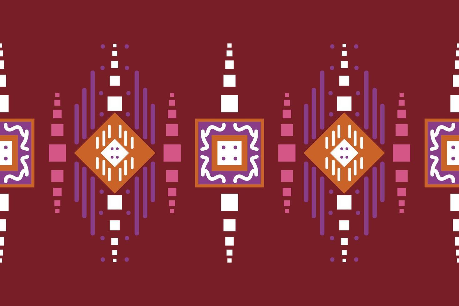 Ethnic border Ikat Seamless Pattern Textile ikat chevron seamless pattern digital vector design for Print saree Kurti Borneo Fabric border brush symbols swatches stylish