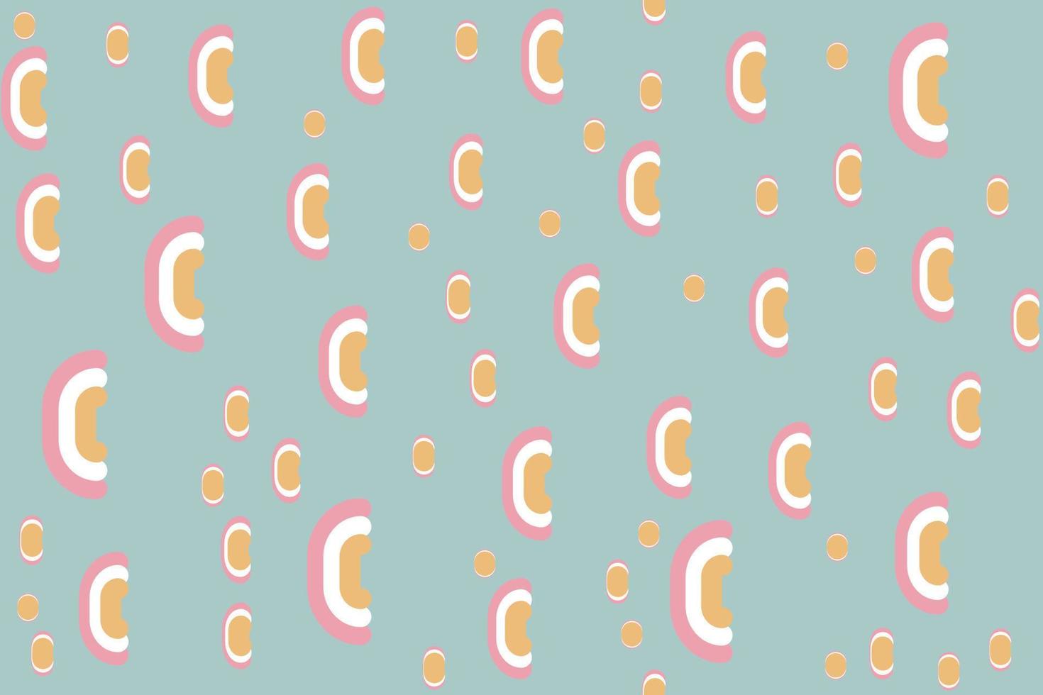 Cute flower seamless patterns vector ornament design It's a form created by freehand merging. Create beautiful fabric patterns designed for print used in the ,wallpaper,paper,fabric,