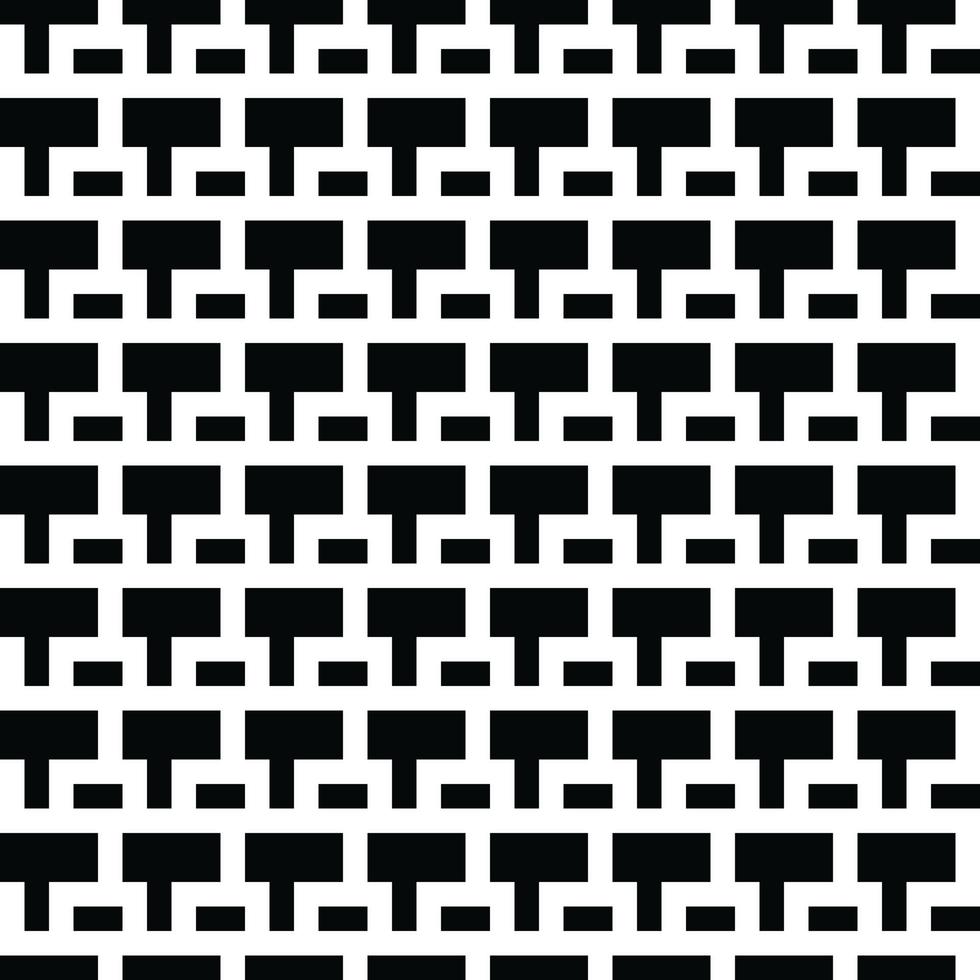 Modern geometric background. Abstract Black and White Vector seamless pattern. Modern stylish abstract texture. Repeating geometric tiles from striped elements