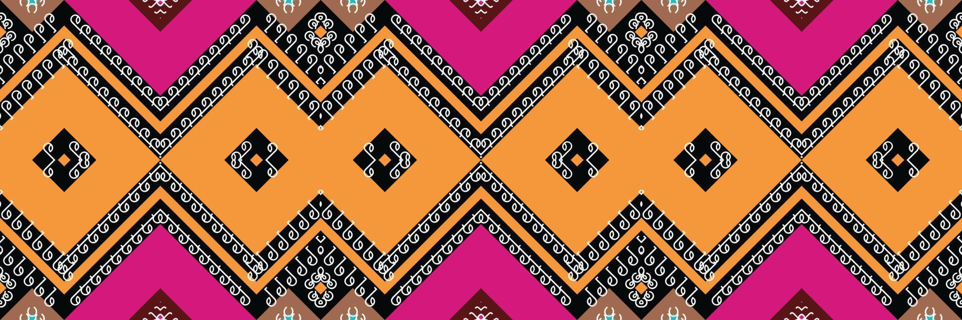 étnico azteca ikat patrón sin costuras textil ikat diamante patrón sin costuras diseño de vector digital para imprimir saree kurti borneo tela azteca cepillo símbolos muestras diseñador