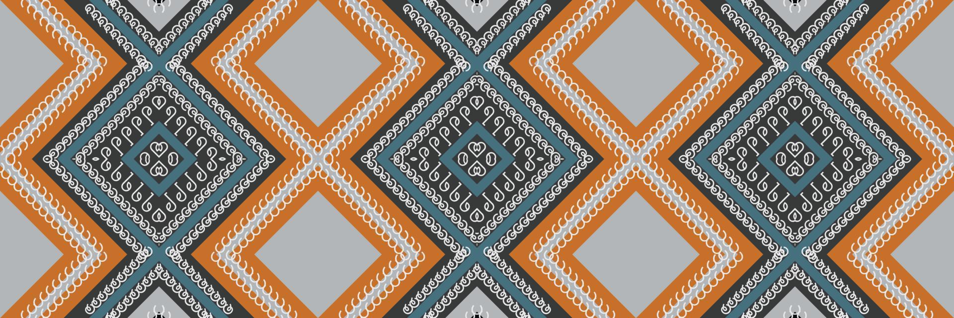 Indian ethnic design pattern. traditional patterned old saree dress design It is a pattern created by combining geometric shapes. Design for print. Using in the fashion industry. vector