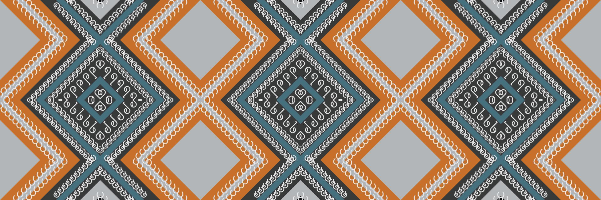 Indian ethnic design pattern. traditional patterned old saree dress design It is a pattern created by combining geometric shapes. Design for print. Using in the fashion industry. vector