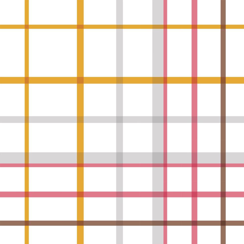 check tartan pattern fabric design texture is made with alternating bands of coloured pre dyed threads woven as both warp and weft at right angles to each other. vector