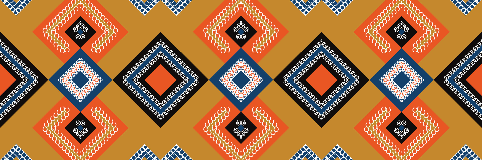 Ethnic Indian prints and patterns. It is a pattern created by combining