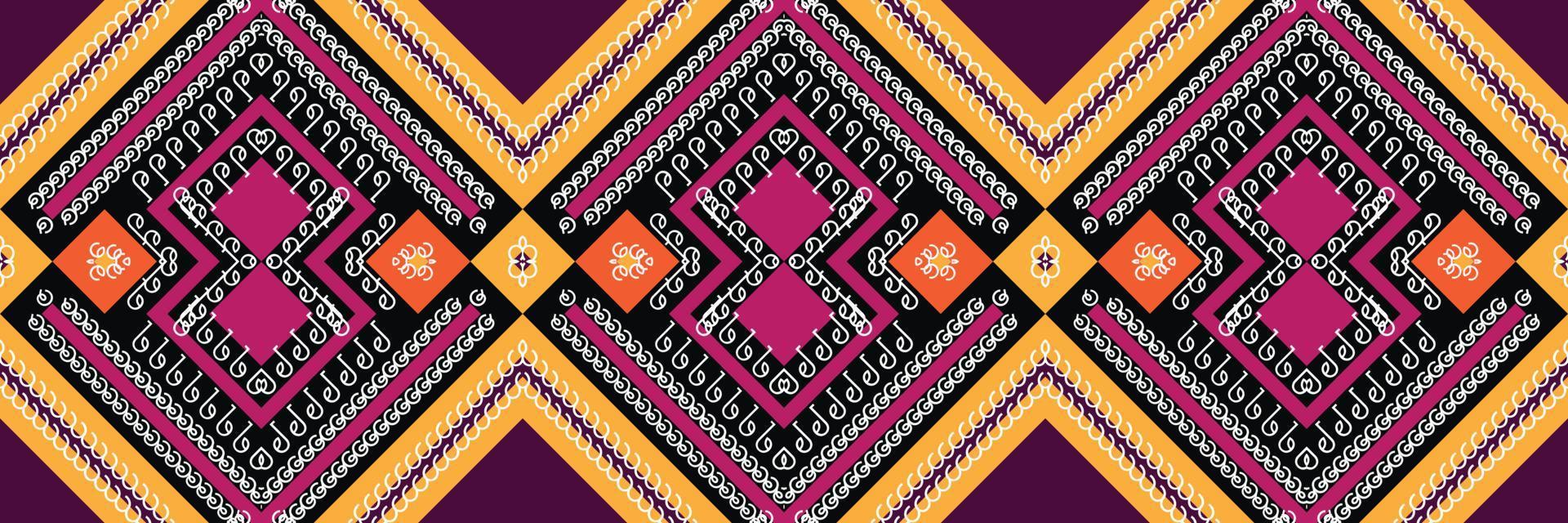 Pattern simple ethnic design in the Philippines. traditional patterned Native American art It is a pattern created by combining geometric shapes. Design for print. Using in the fashion industry. vector