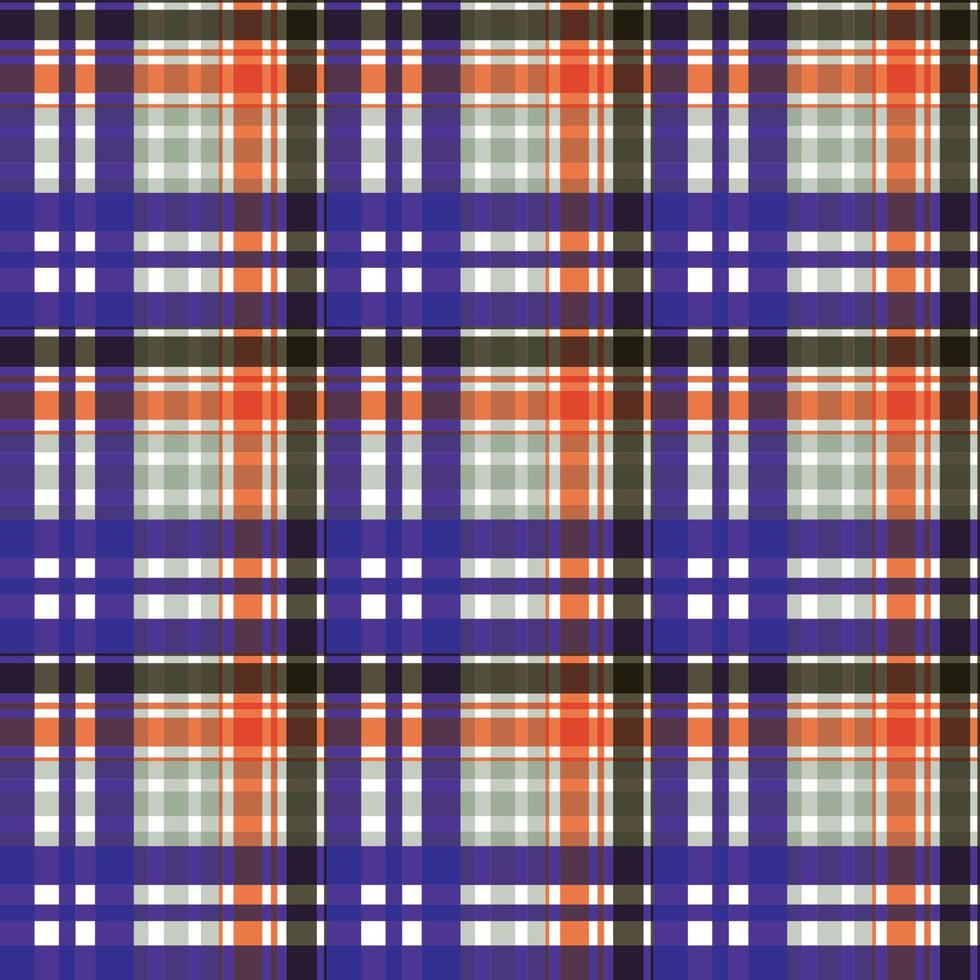 check tartan pattern seamless textile is woven in a simple twill, two over two under the warp, advancing one thread at each pass. vector