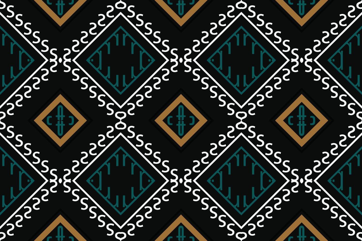 Ethnic Aztec Ikat Seamless Pattern Textile ikat Aztec seamless pattern digital vector design for Print saree Kurti Borneo Fabric Aztec brush symbols swatches cotton