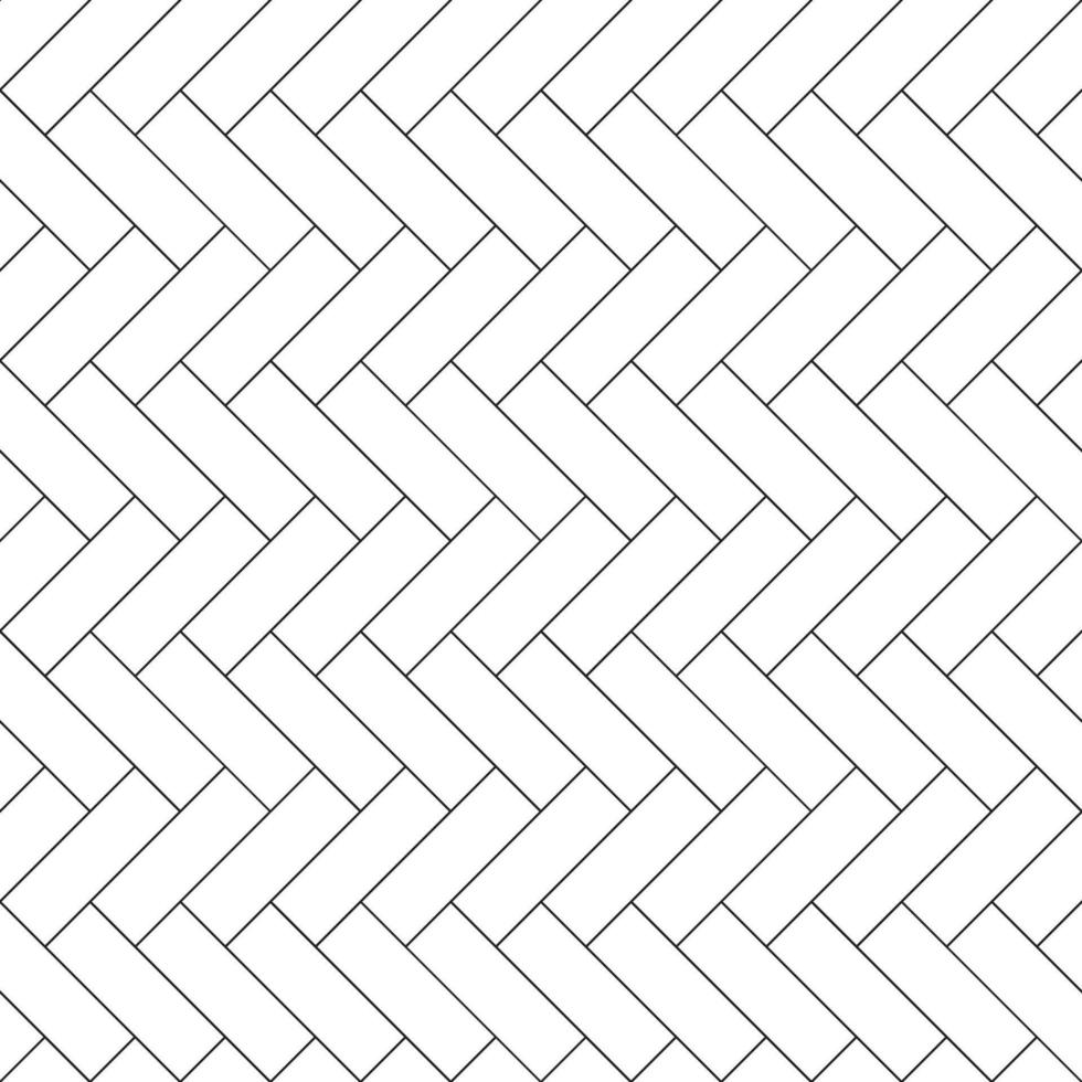 patrón de espiga sin costuras con modernos azulejos blancos de espiga rectangulares. textura diagonal realista. ilustración vectorial vector