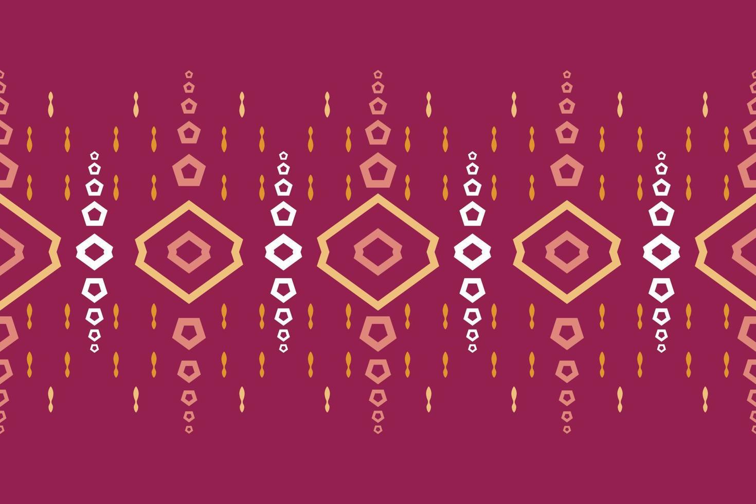 frontera étnica ikat patrón sin costuras textil ikat flor de patrones sin fisuras diseño vectorial digital para imprimir saree kurti borneo borde de tela símbolos de pincel muestras diseñador vector