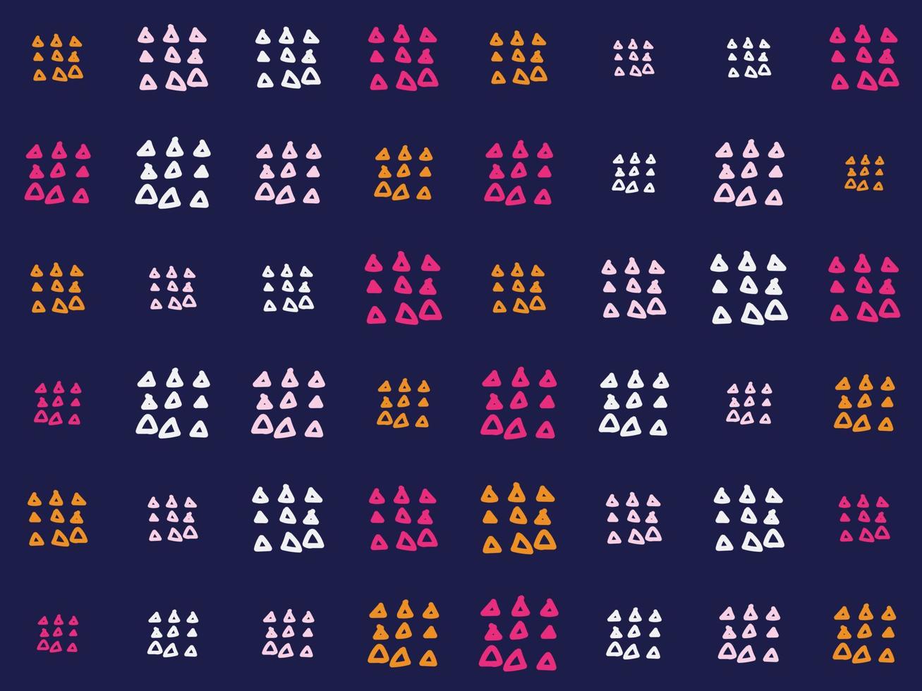 Freehand Pattern Triangle Shapes fabric Seamless Pattern Design Geometric African American oriental traditional vector illustrations. Embroidery style.