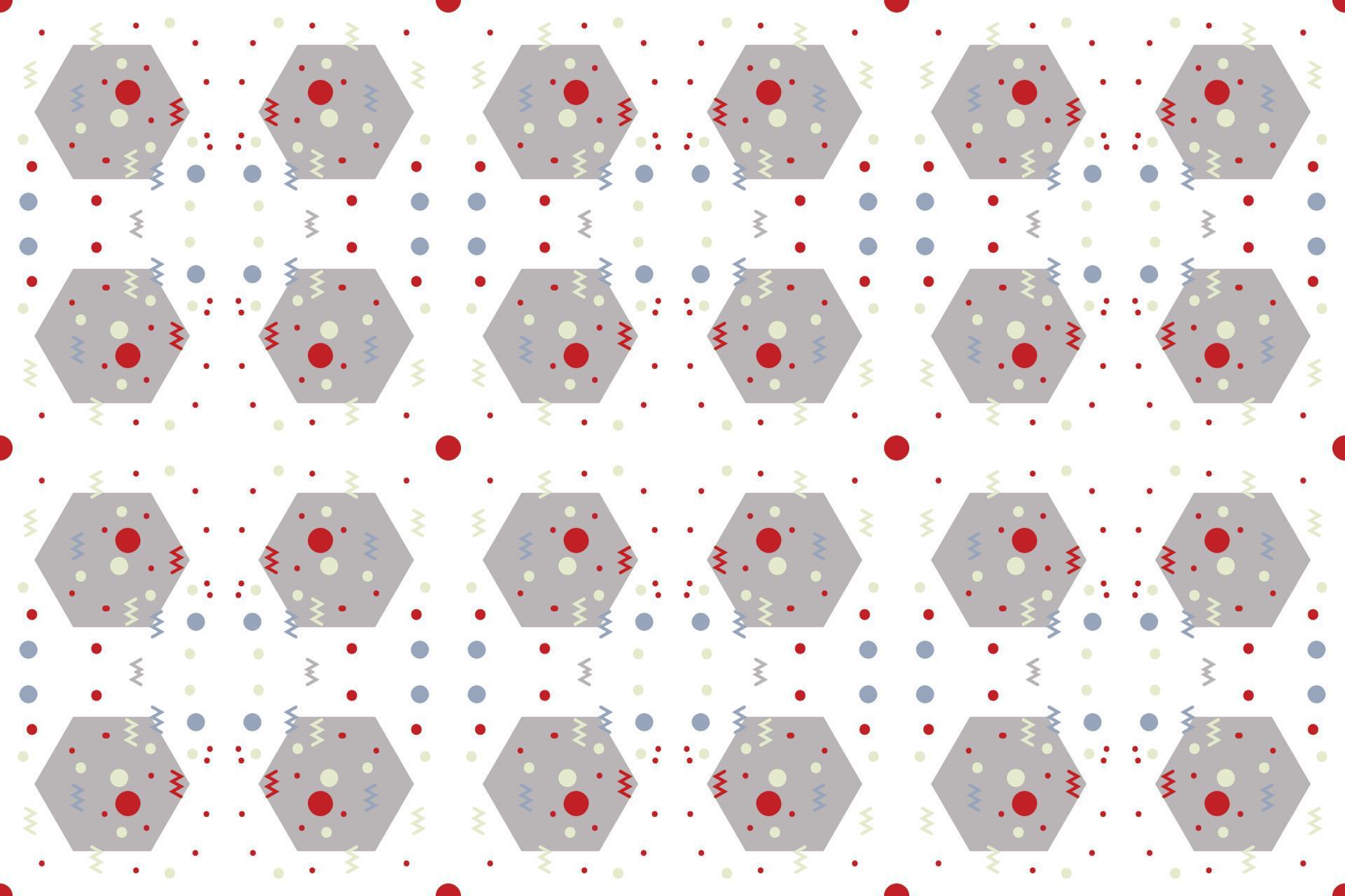 Style geometrical shapes seamless pattern It consists of a polyhedron such as a circle square