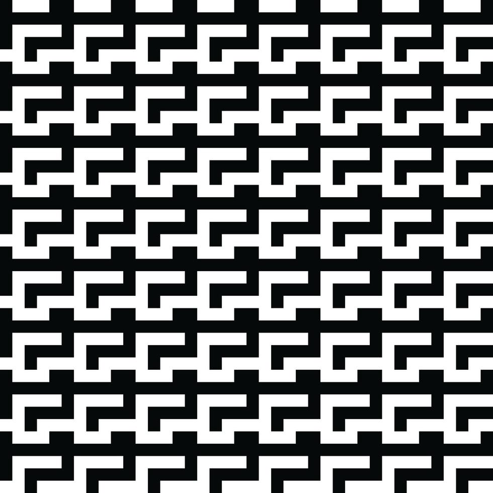 Modern geometric background. Monochrome Vector seamless texture. Modern geometric background. Monochrome repeating pattern with broken lines.