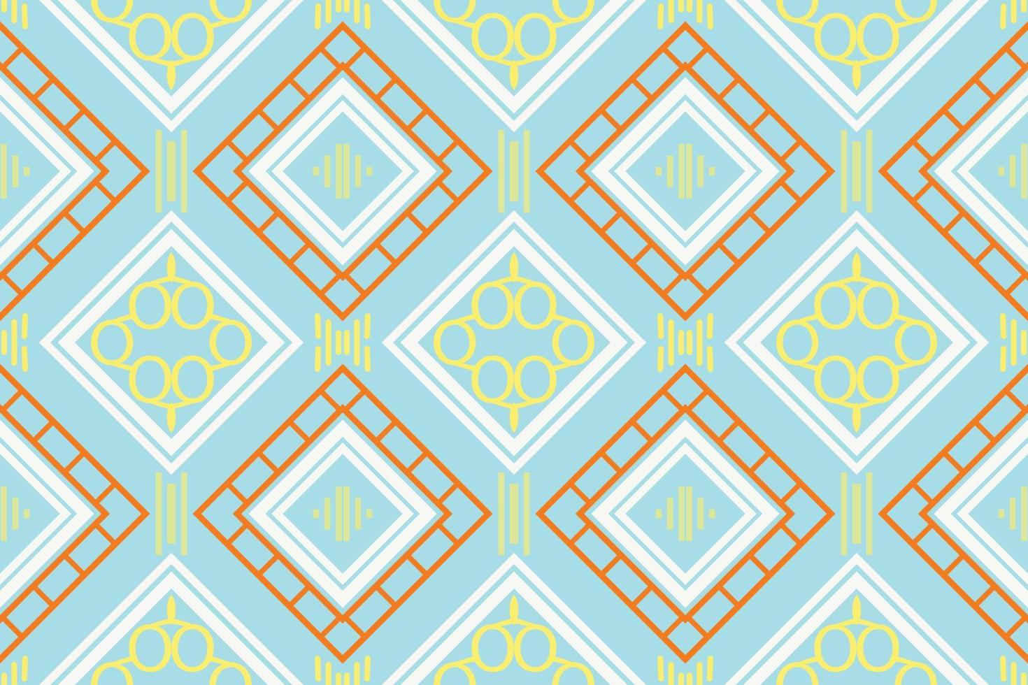 diseño étnico simple en Filipinas. alfombras estampadas tradicionales es un patrón creado mediante la combinación de formas geométricas. diseño para imprimir. utilizando en la industria de la moda. vector