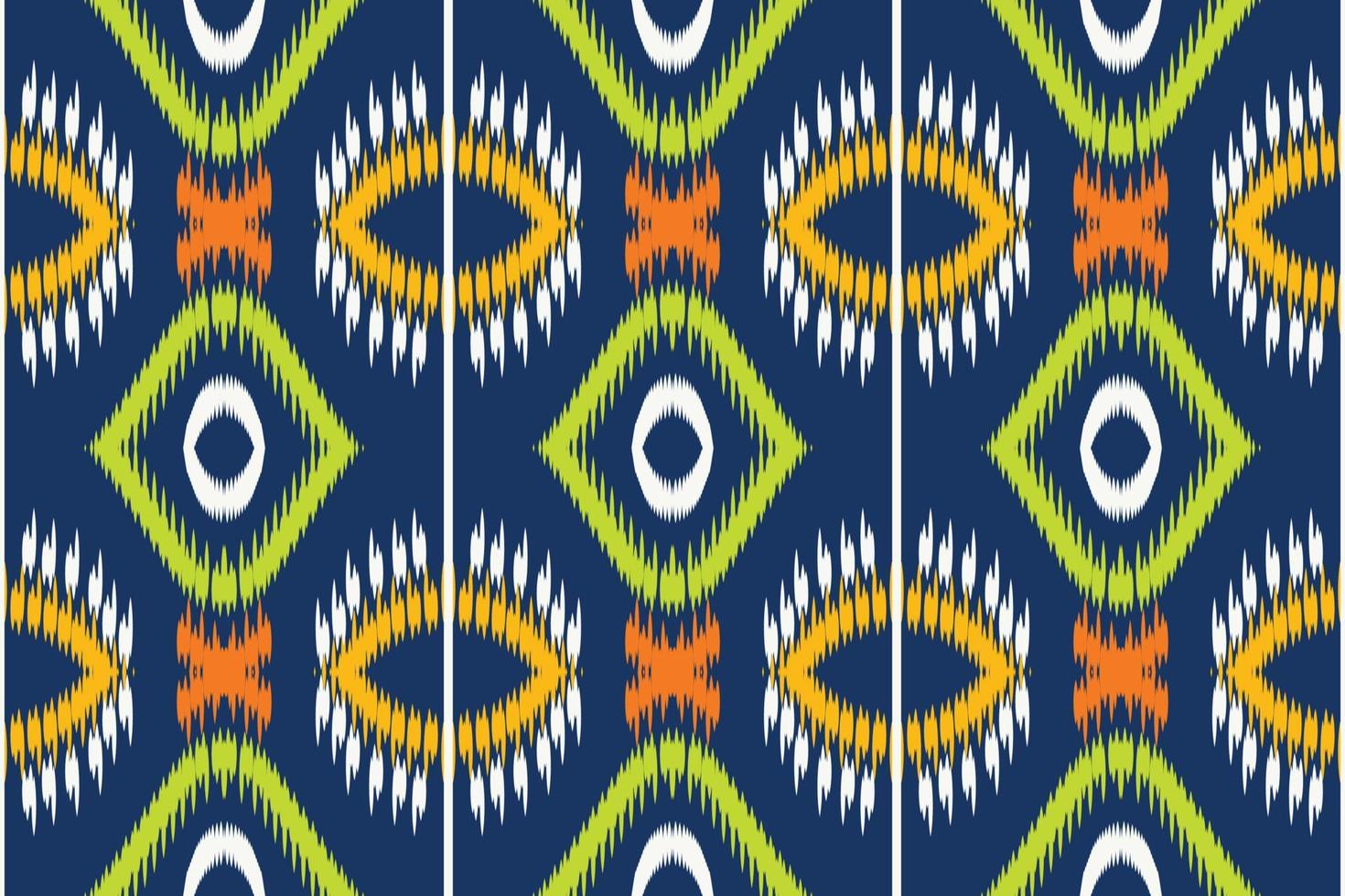 Ethnic ikat stripe batik textile seamless pattern digital vector design for Print saree Kurti Borneo Fabric border brush symbols swatches party wear