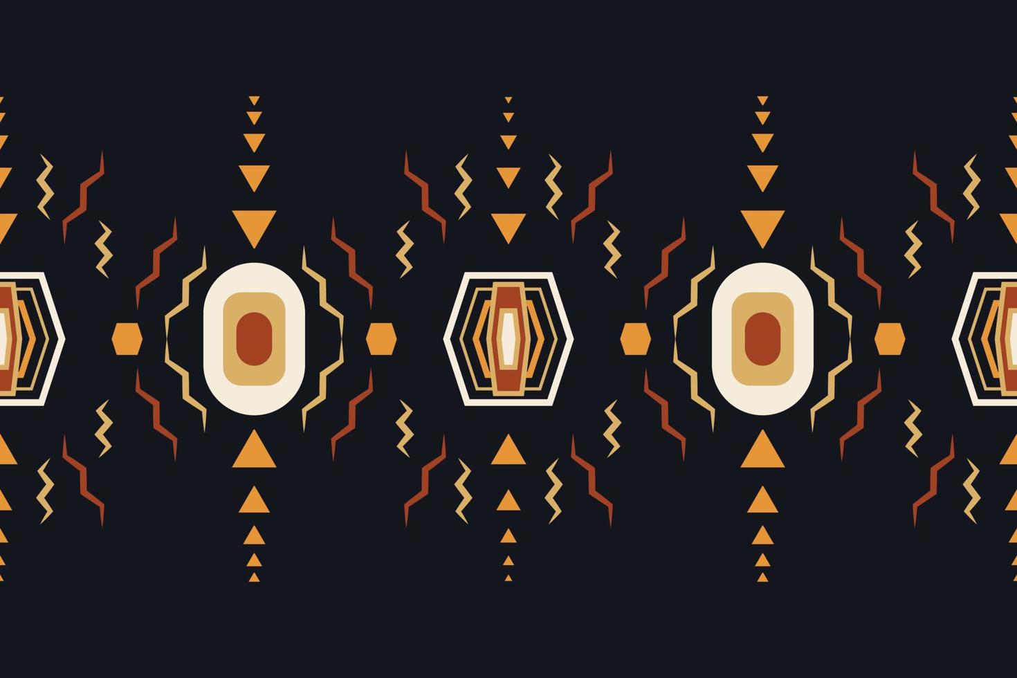 Ethnic border Ikat Seamless Pattern Textile ikat diamond seamless pattern digital vector design for Print saree Kurti Borneo Fabric border brush symbols swatches cotton
