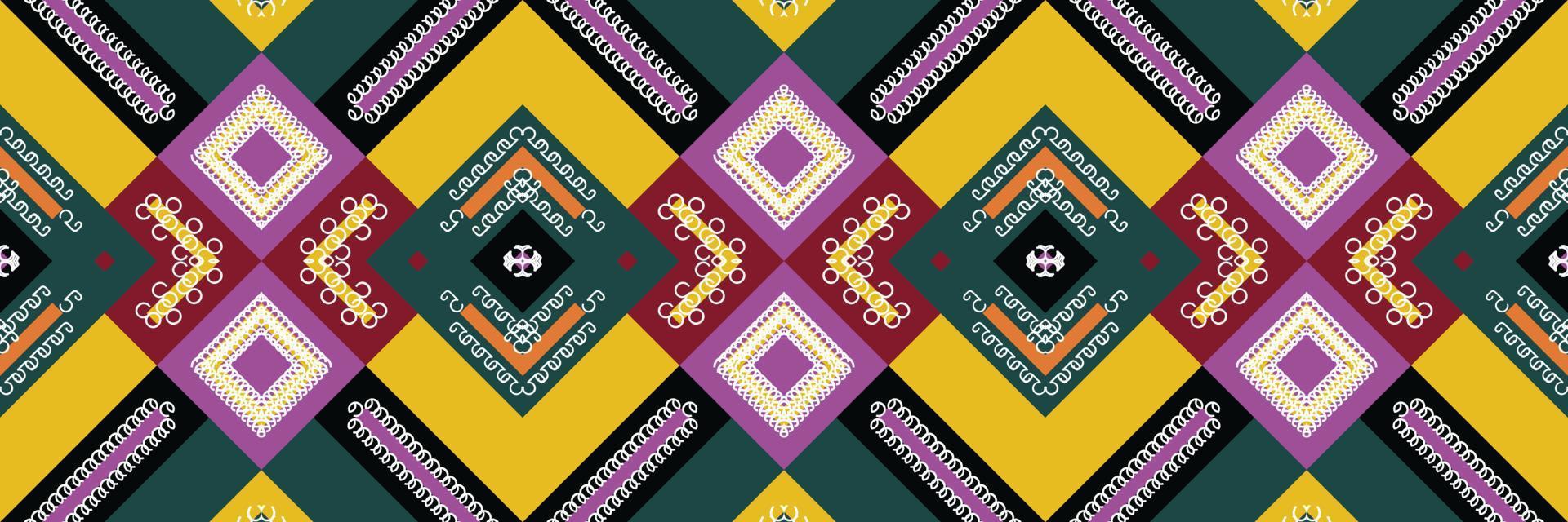 Pattern simple ethnic design in the Philippines. traditional patterned wallpaper It is a pattern created by combining geometric shapes. Design for print. Using in the fashion industry. vector