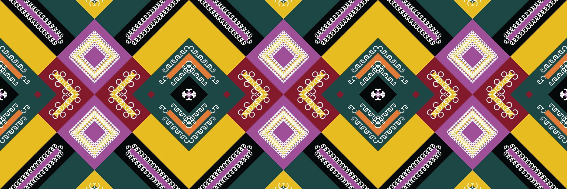 Pattern simple ethnic design in the Philippines. traditional patterned wallpaper It is a pattern created by combining geometric shapes. Design for print. Using in the fashion industry. vector