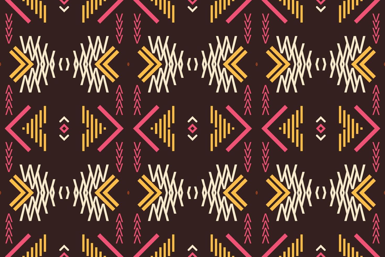 Ethnic pattern vector. traditional patterned vector It is a pattern created by combining geometric shapes. Design for print. Using in the fashion industry.
