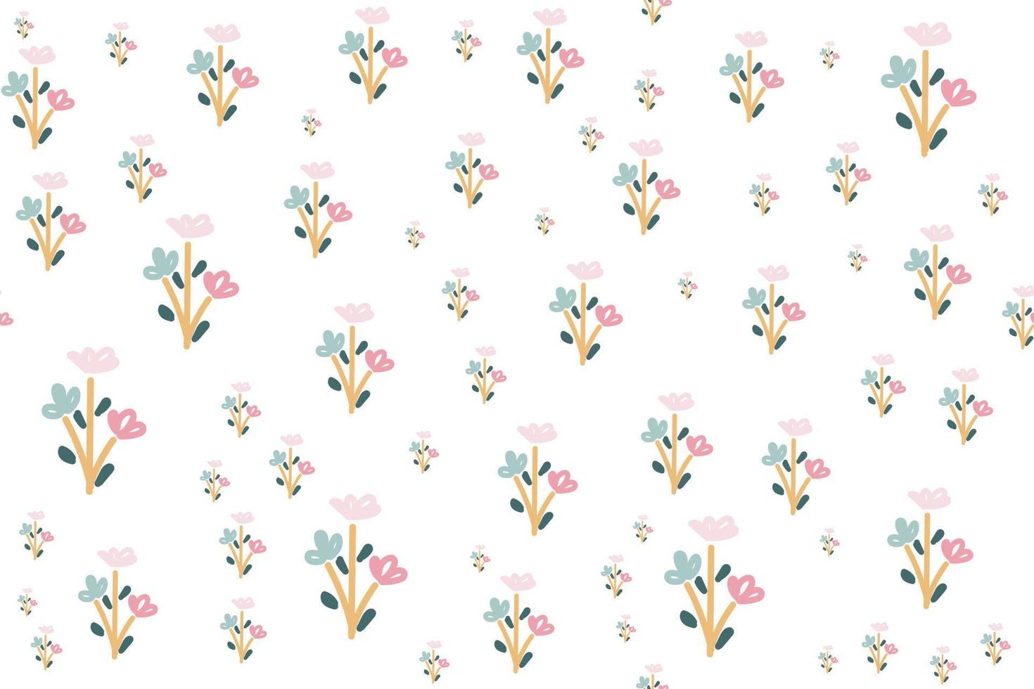 Flower Seamless Pattern  for textile or gift wrap paper vector