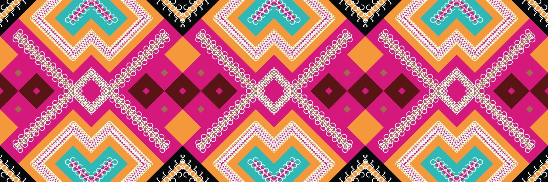 Ethnic Aztec Ikat Seamless Pattern Textile ikat chevron seamless pattern digital vector design for Print saree Kurti Borneo Fabric Aztec brush symbols swatches stylish