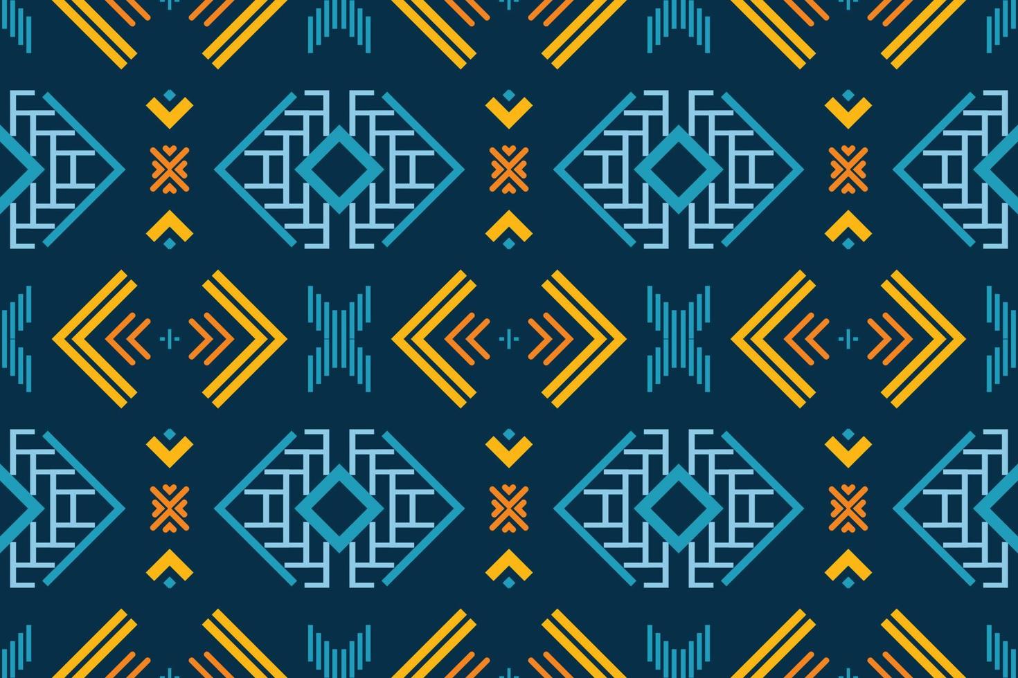 Ethnic pattern background. traditional pattern design It is a pattern created by combining geometric shapes. Design for print. Using in the fashion industry. vector