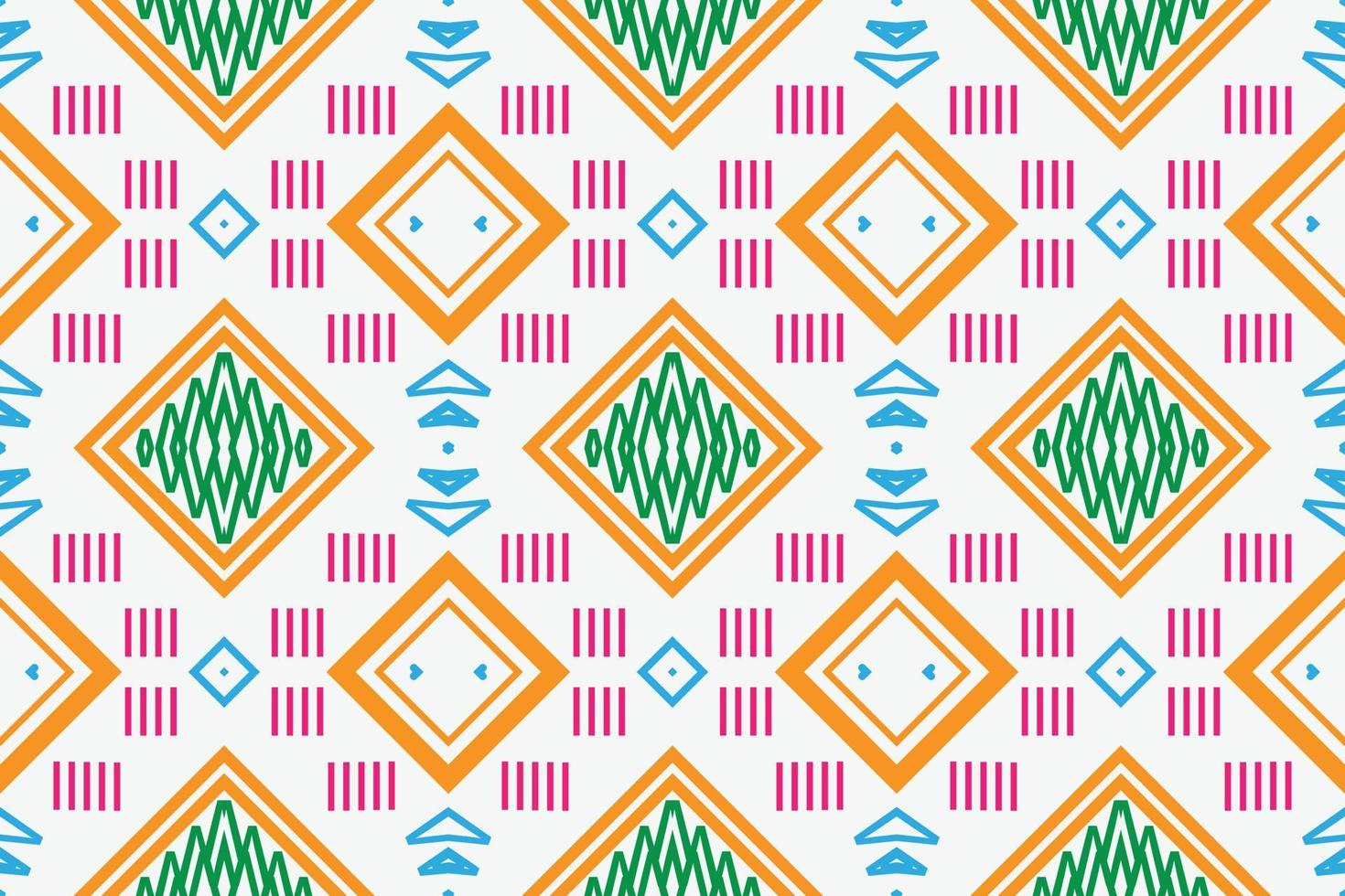 Ethnic pattern background. Traditional ethnic pattern design It is a pattern created by combining geometric shapes. Design for print. Using in the fashion industry. vector