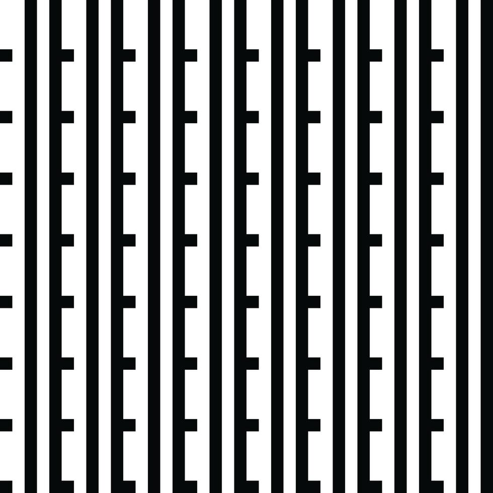 Modern geometric background. Abstract Black and White Vector seamless texture. Modern geometric background. Monochrome repeating pattern with broken lines.