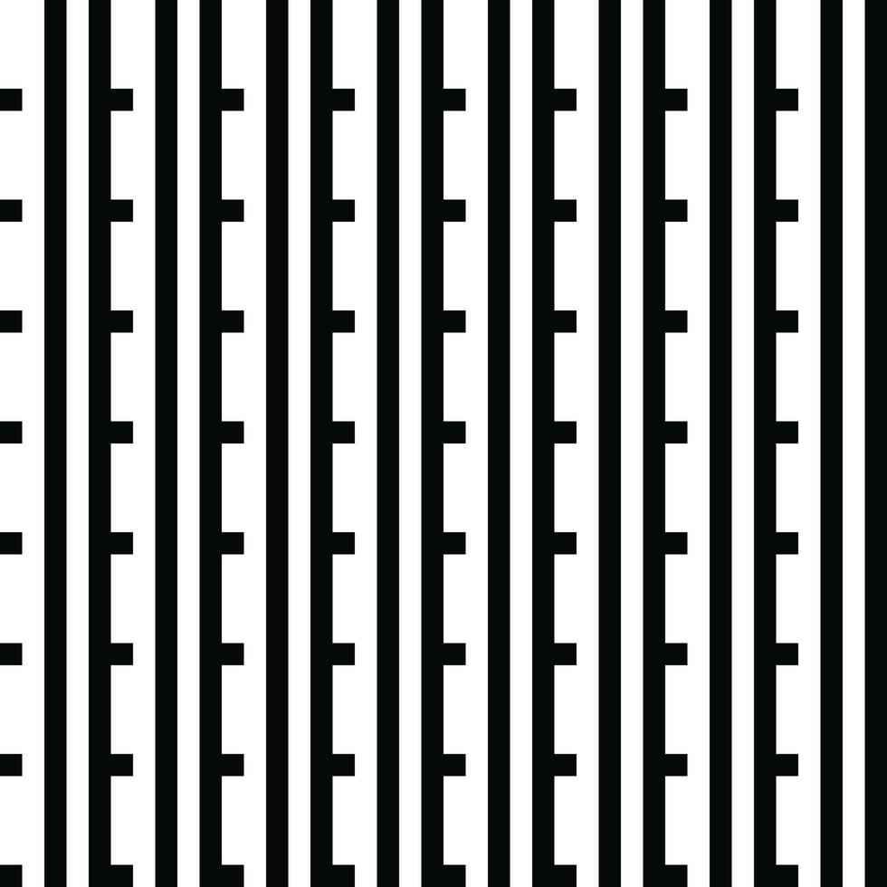 Modern geometric background. Abstract Black and White Vector seamless texture. Modern geometric background. Monochrome repeating pattern with broken lines.