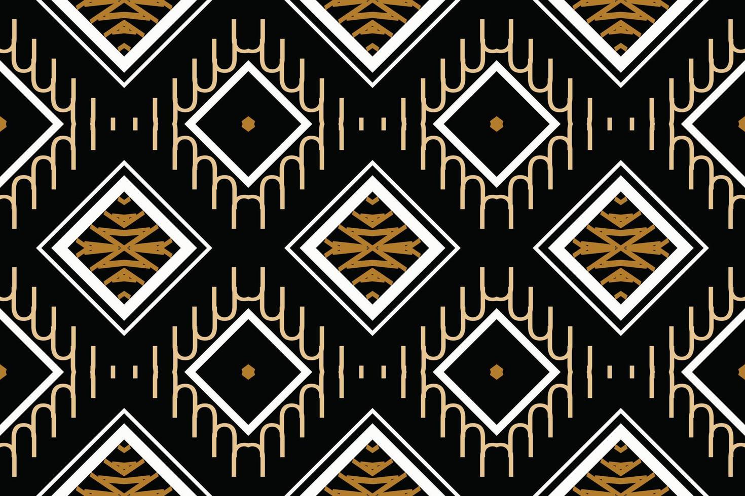 Ethnic Pattern vector. Ikat Seamless embroidery, Traditional ethnic pattern design It is a pattern created by combining geometric shapes. Design for print. Using in the fashion industry. vector